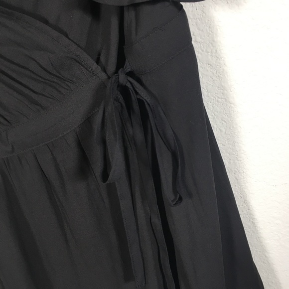 Torrid Black Wrap Front Blouse Size 0 - Picture 3 of 8